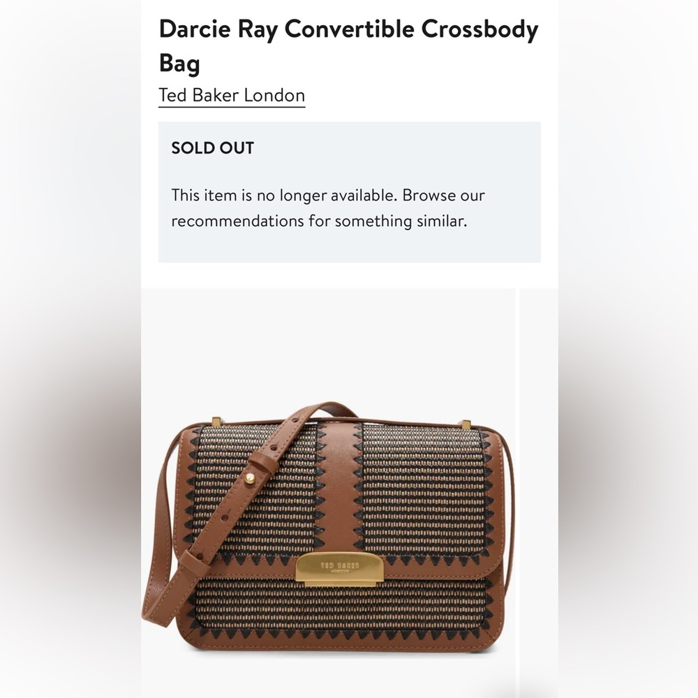 Ted Baker Darcie crossbody NWT